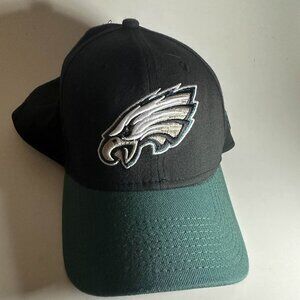 Philadelphia Eagles NFL Flex Fit Hat Cap M/L Black Green - NEW ERA 39THIRTY